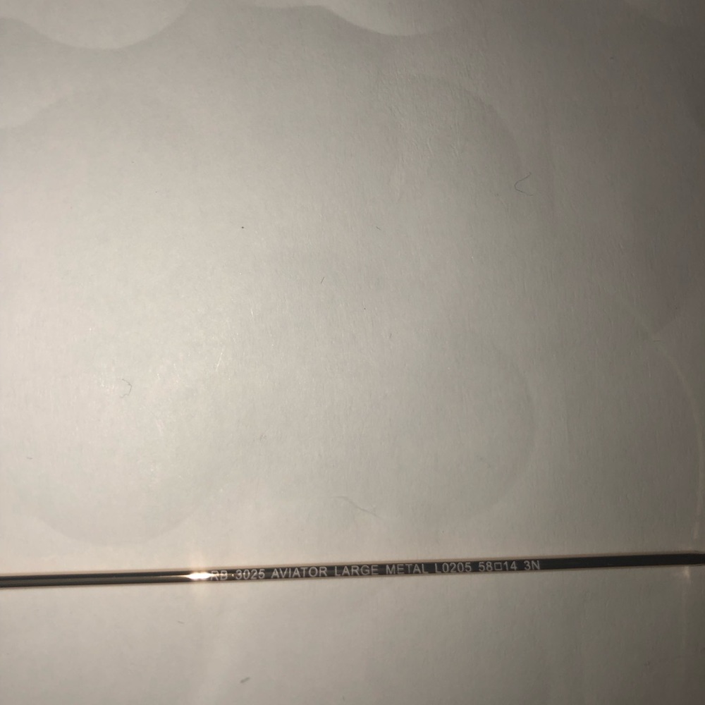 BRAND NEW 100% AUTHENTIC RAY BAN AVIATORS- 58mm - Picture 6 of 6